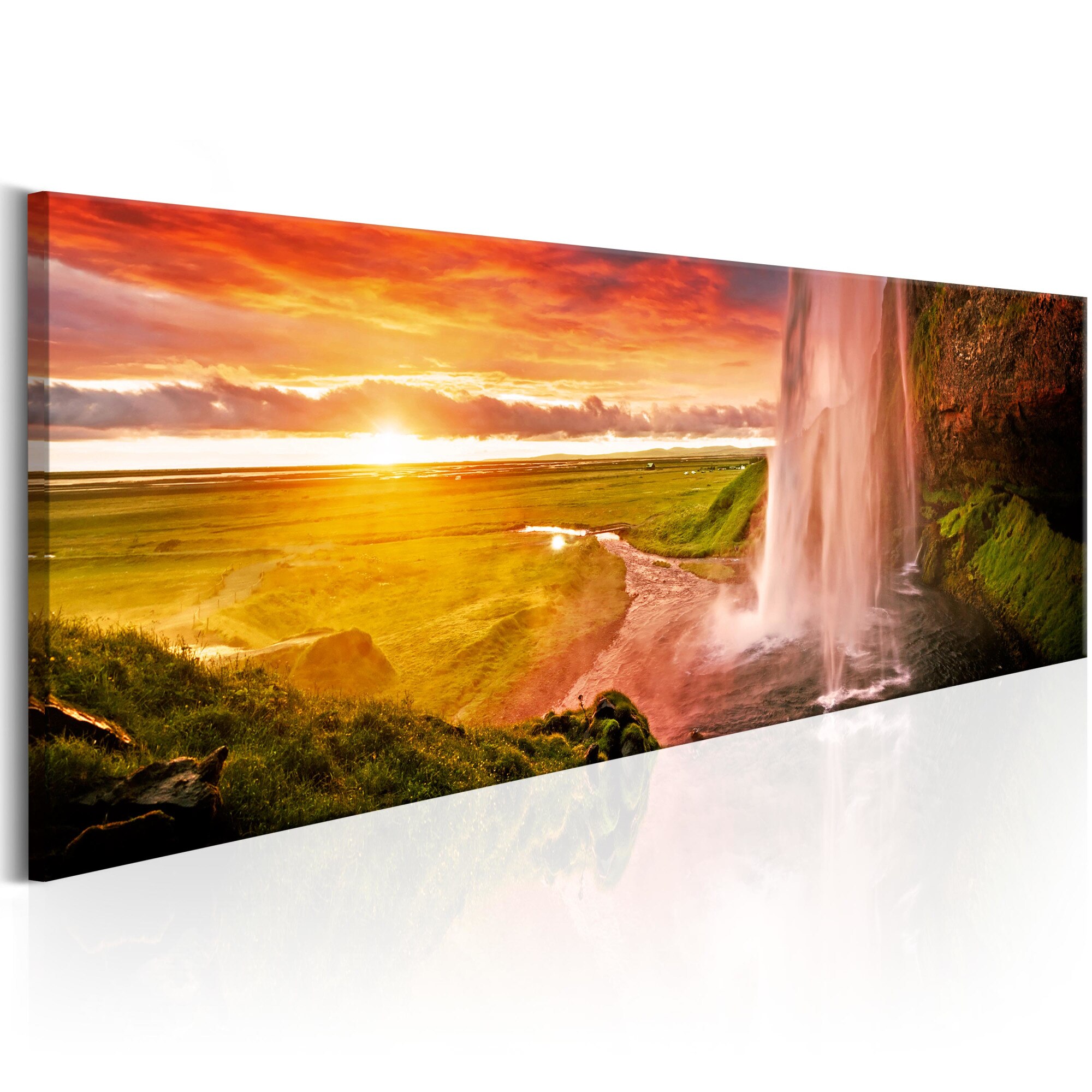 Tablou canvas - Cascada Seljalandsfoss - 120x40 cm