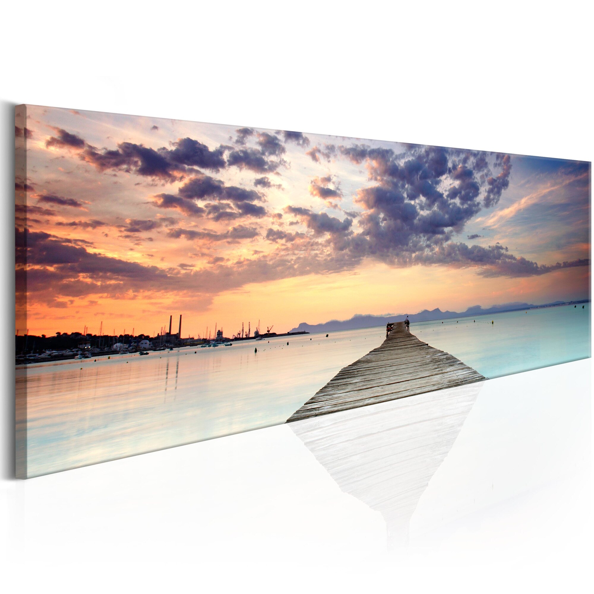 Tablou canvas - Pier In Caraibe - 135x45 cm