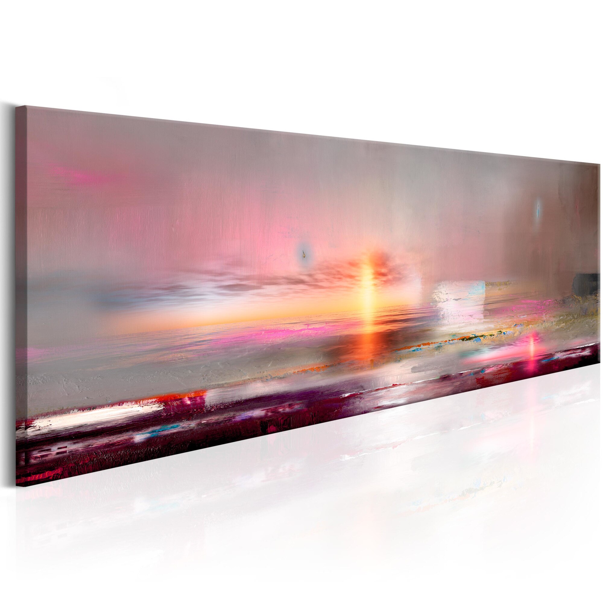 Tablou canvas - Pink Beach - 150x50 cm