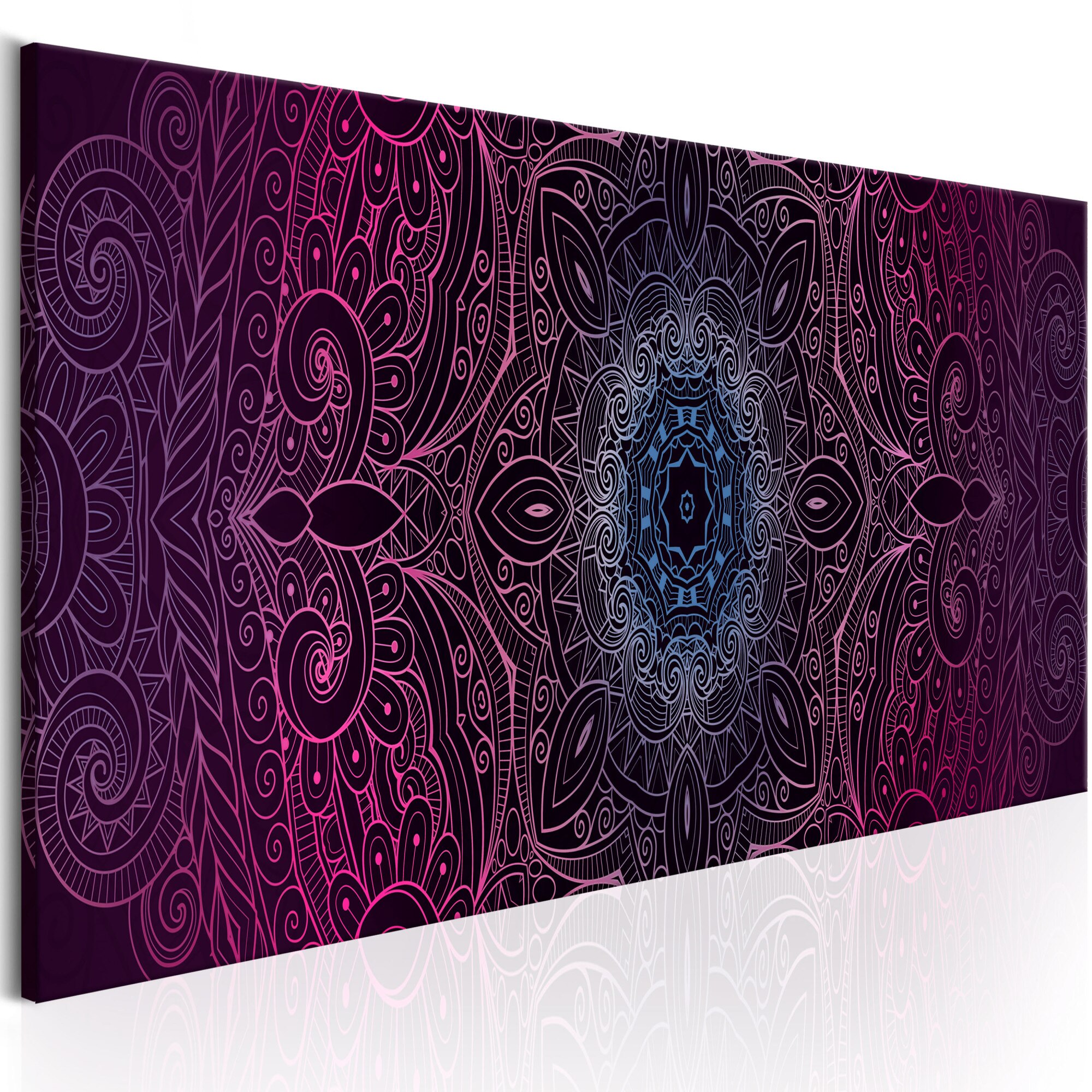 Tablou canvas - Purple Mandala - 150x50 cm