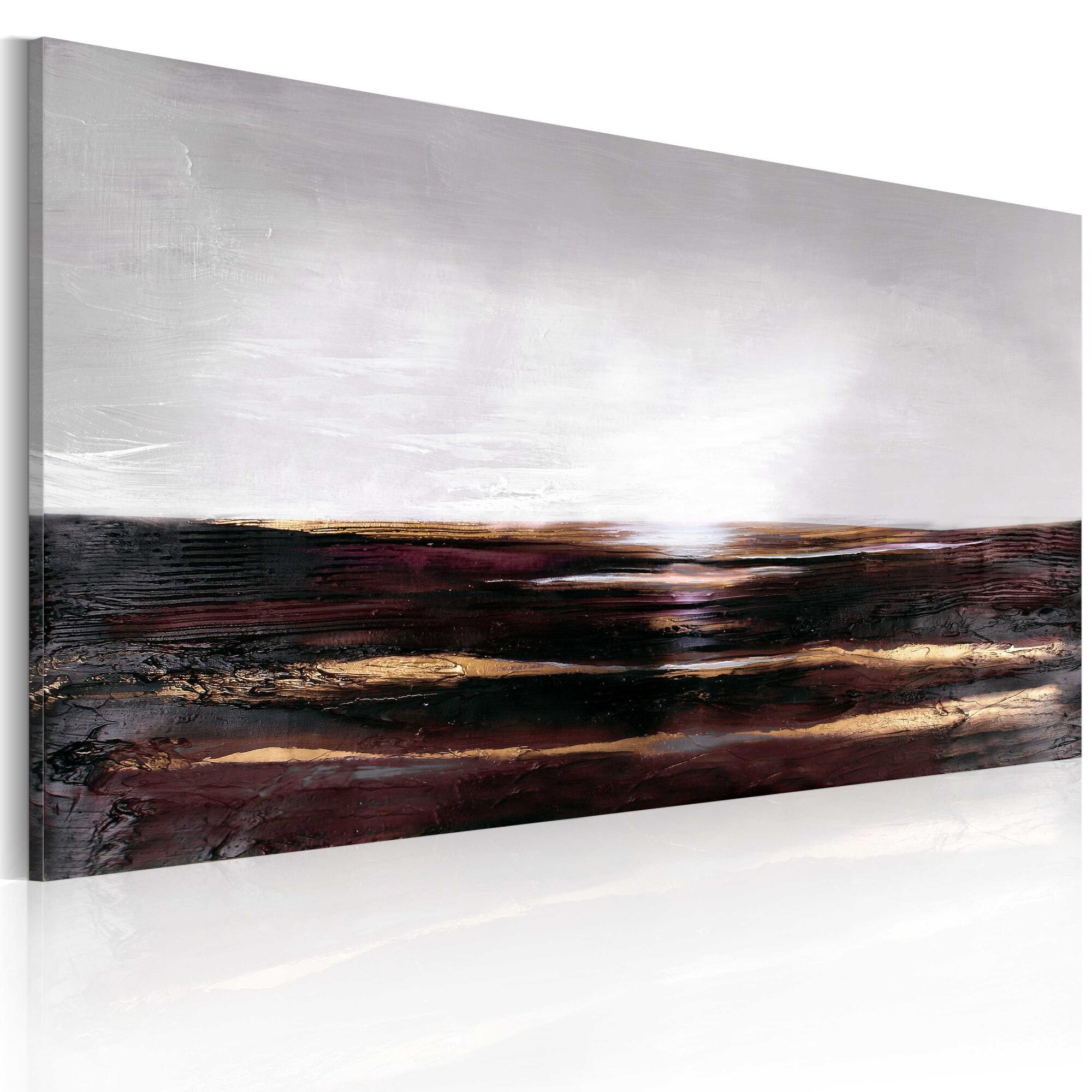Tablou pictat manual - Negru ocean - 120 x 60 cm