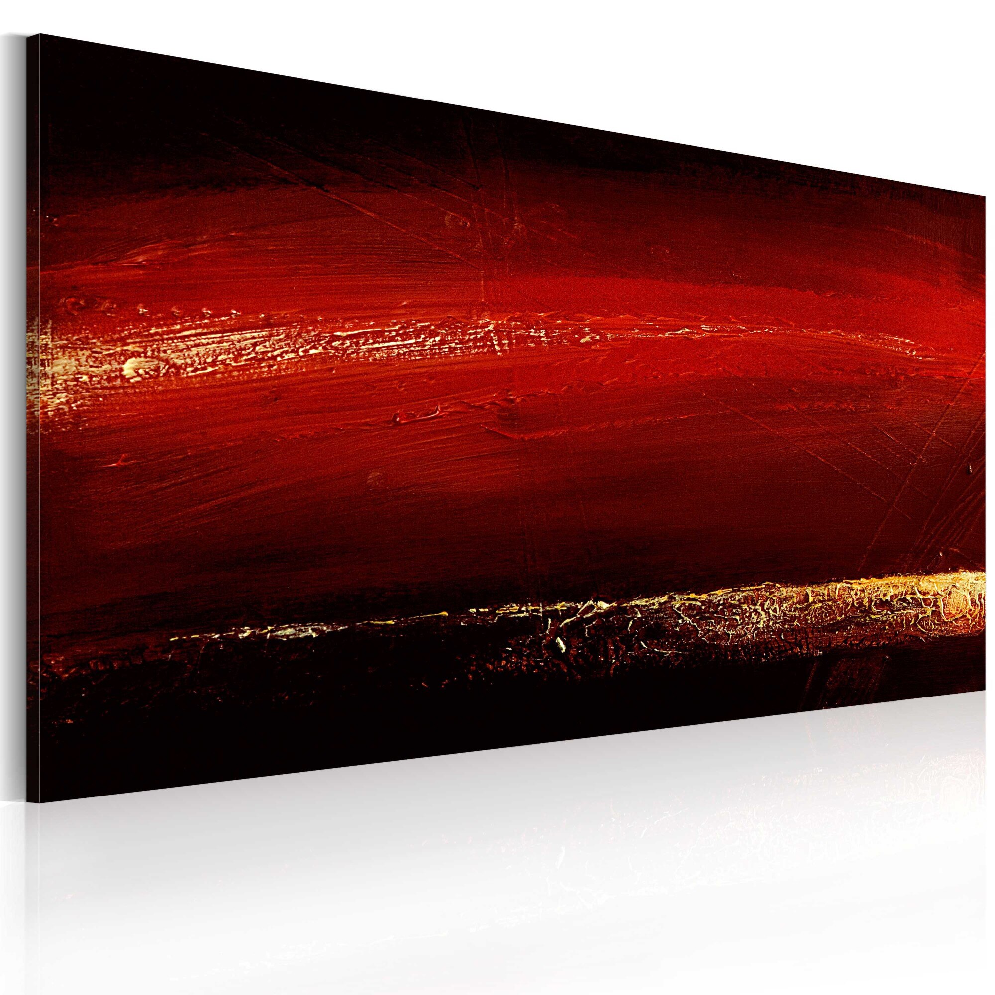 Tablou pictat manual - ruj rosu - 120 x 60 cm