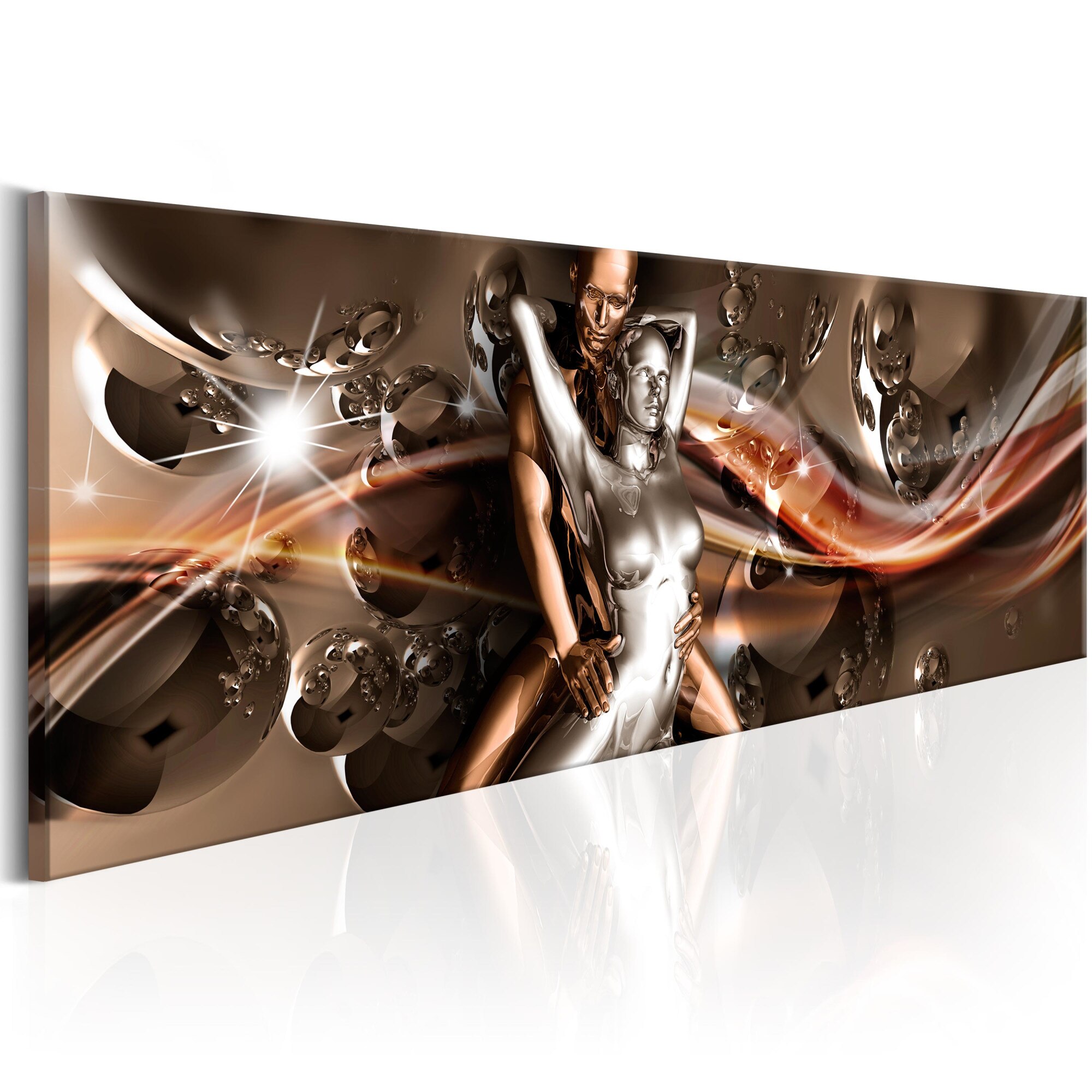 Tablou canvas - Valuri de Pasiune - 150x50 cm