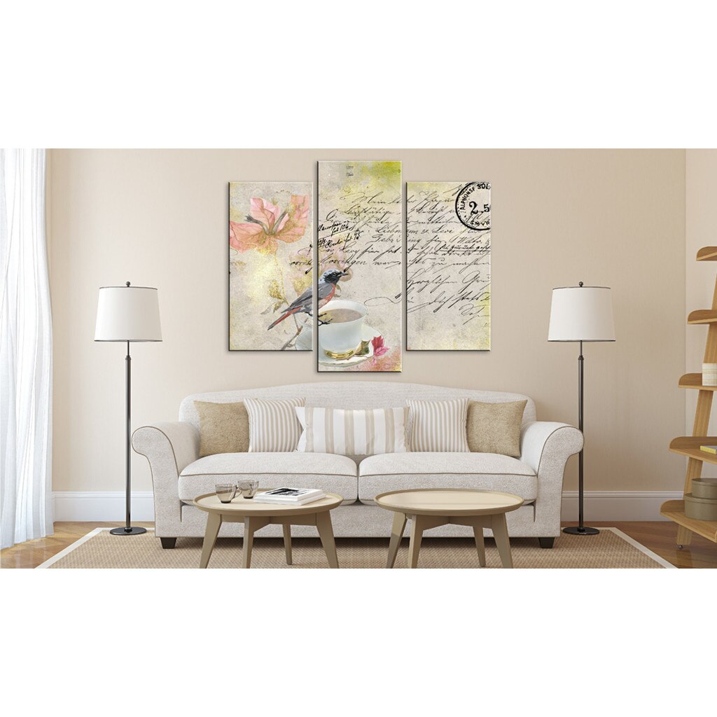 Tablou canvas 3 piese - Scrisoare din trecut - 120x100 cm