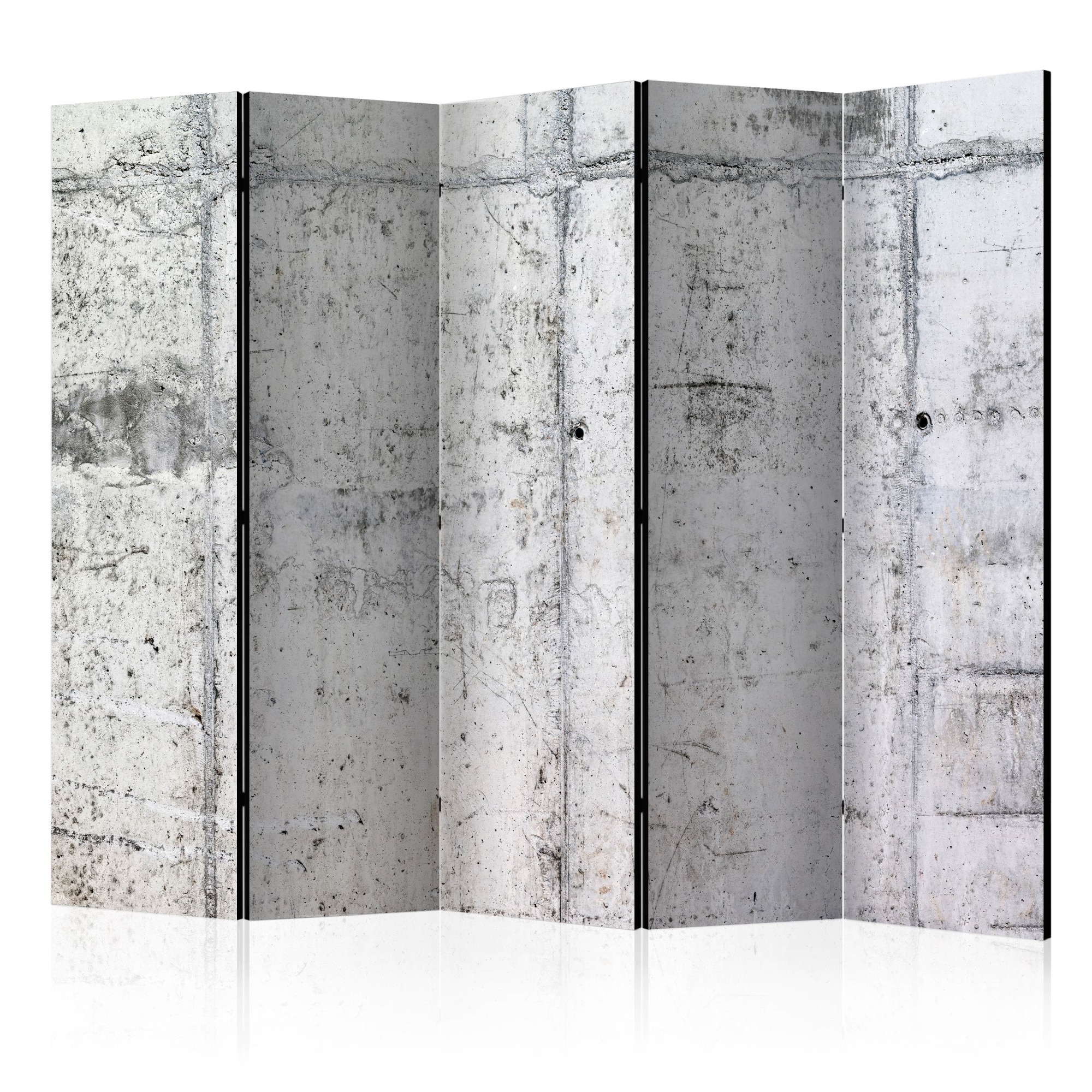 Paravan din 5 parti - Concrete Wall II - 225x172cm