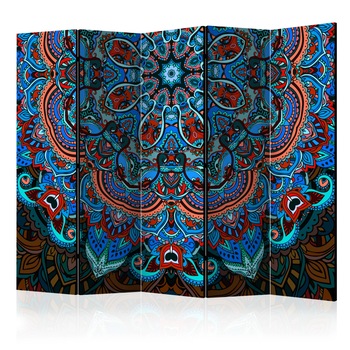Paravan din 5 parti - Blue Fantasy II - 225x172cm Paravan din 5 parti - Blue Fantasy II - 225x172cm