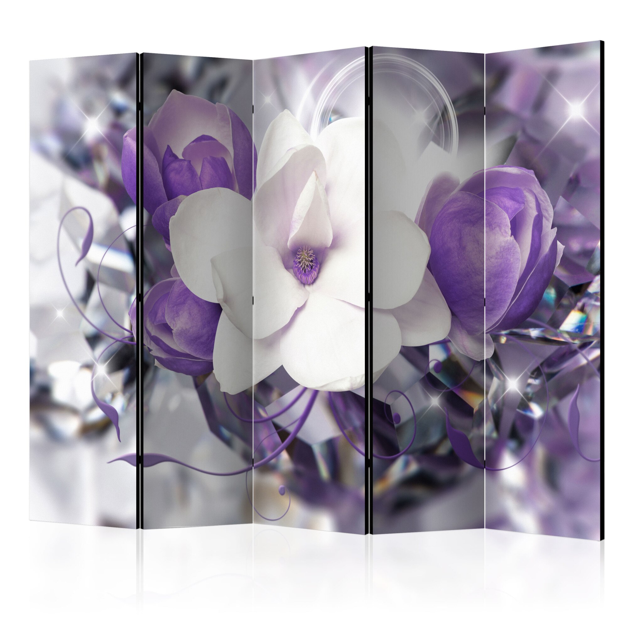Paravan din 5 parti - Purple Empress II - 225x172cm