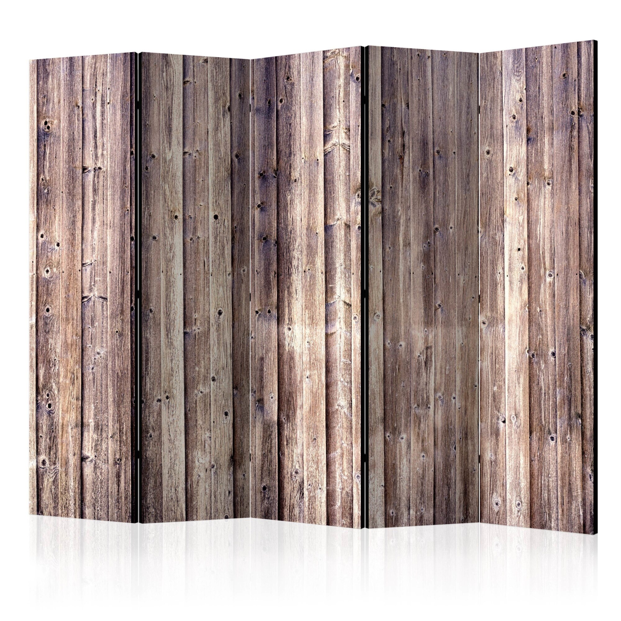 Paravan din 5 parti - Wooden Charm II - 225x172cm