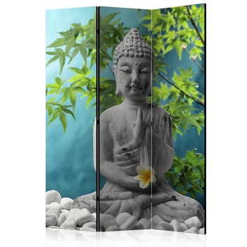 Paravan din 3 parti - Meditating Buddha - 135x172cm Paravan din 3 parti - Meditating Buddha - 135x172cm