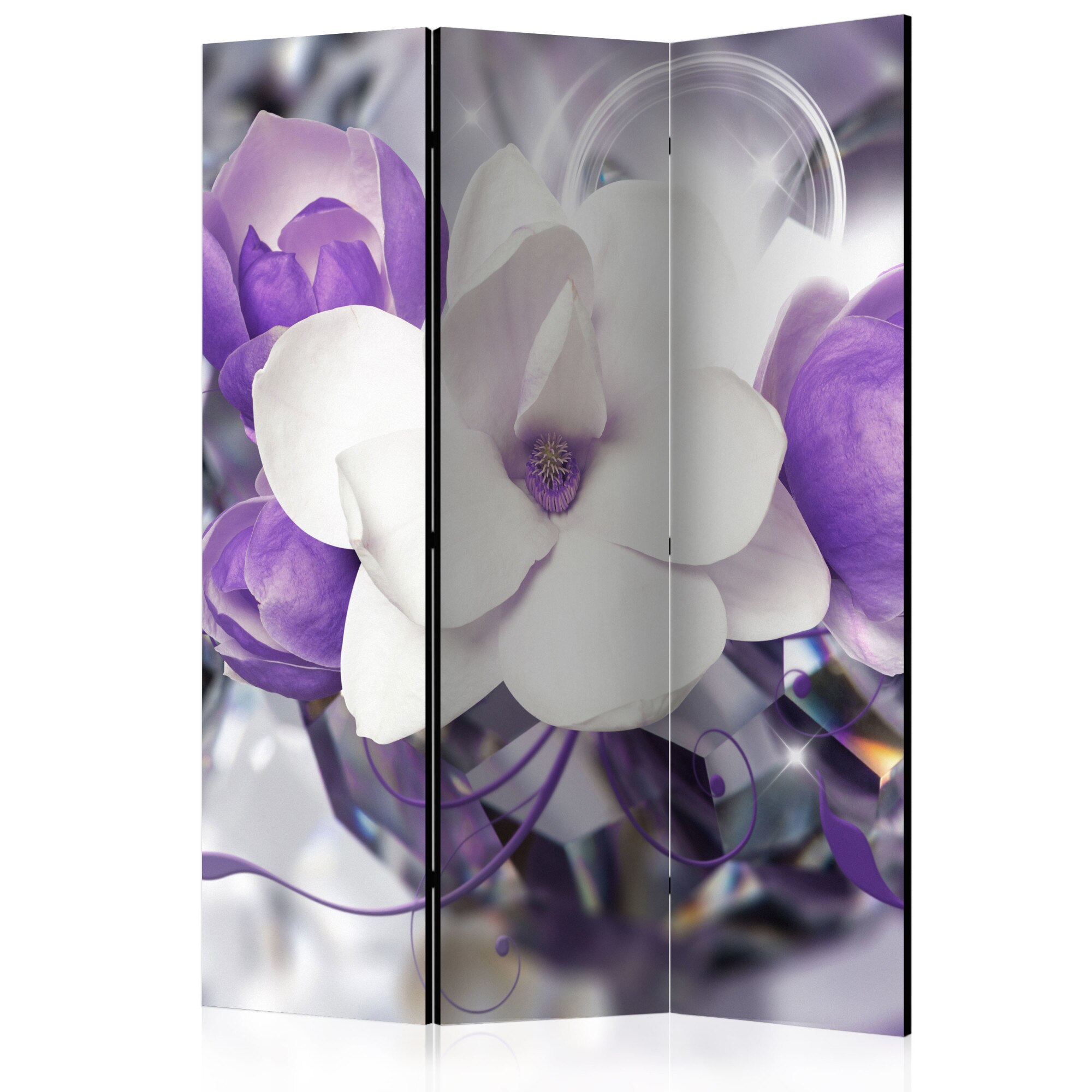 Paravan din 3 parti - Purple Empress - 135x172cm