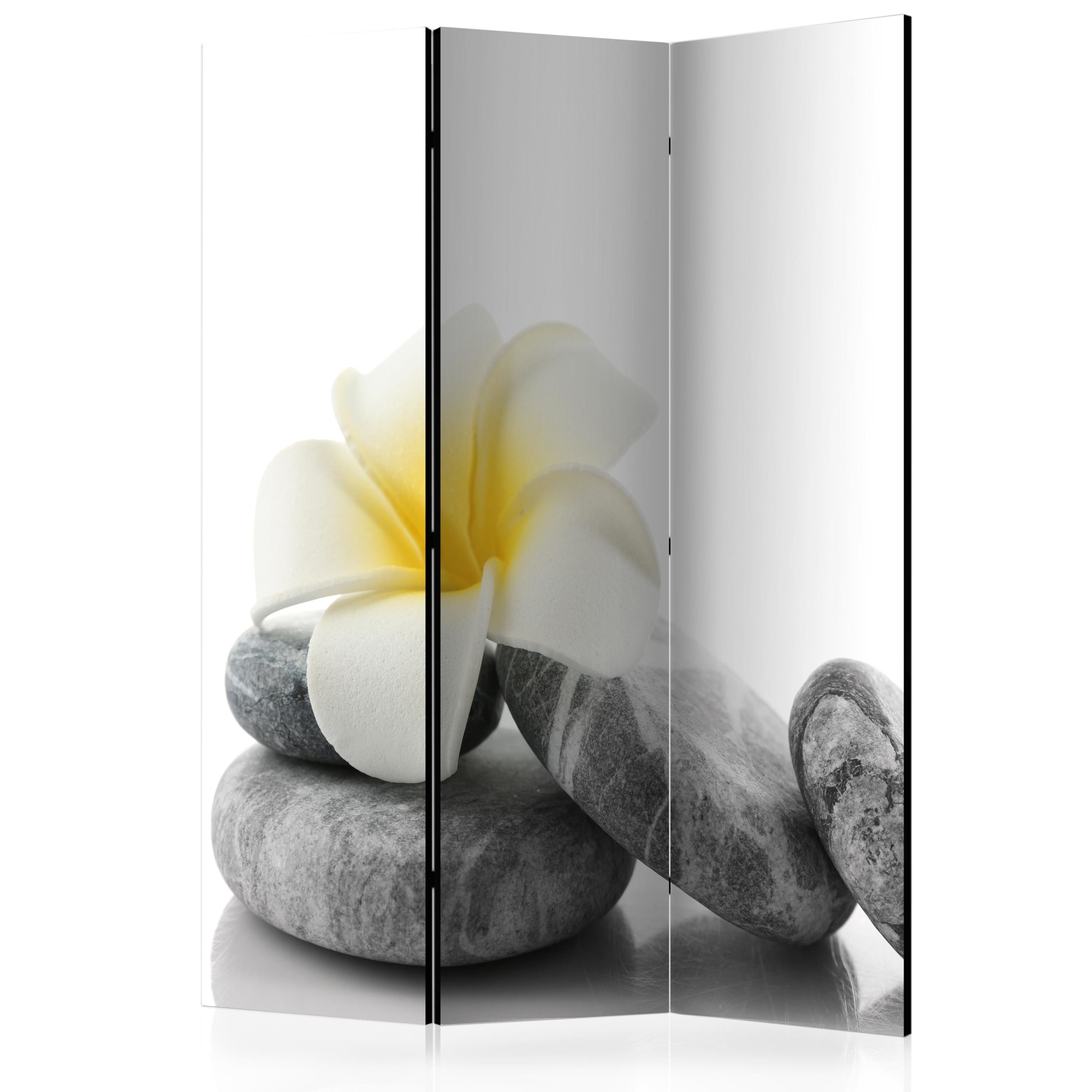 Paravan din 3 parti - White Lotus - 135x172cm