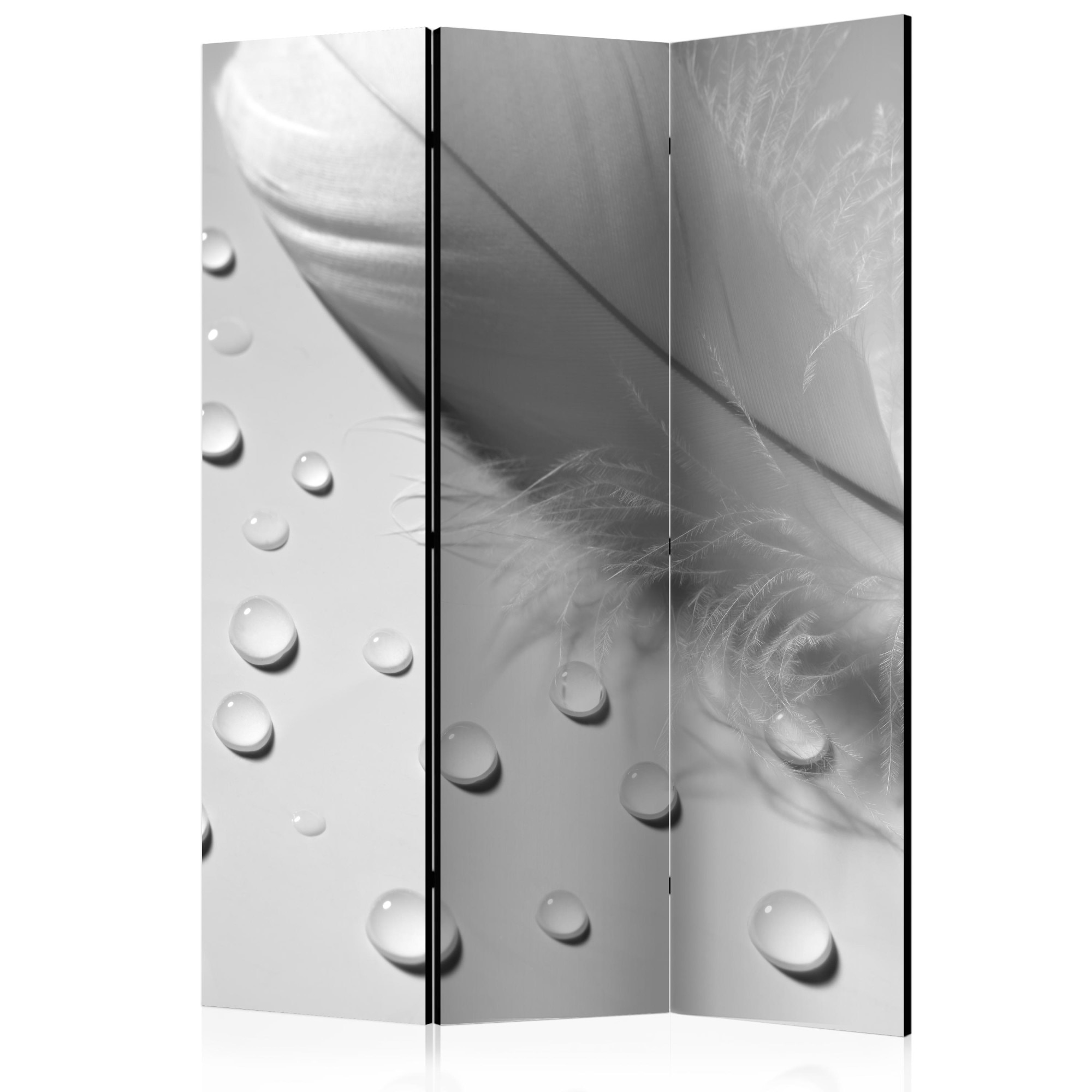 Paravan din 3 parti - White Feather - 135x172cm