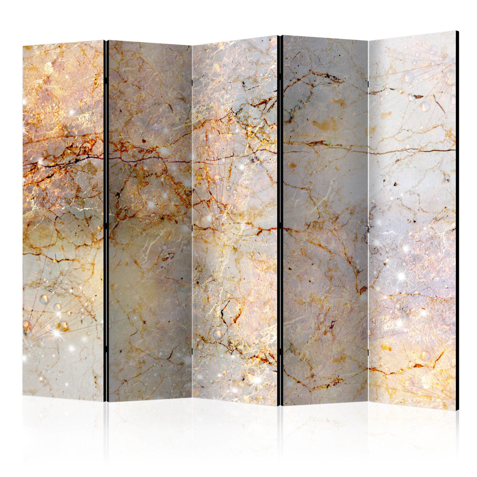 Paravan din 5 parti - Enchanted in Marble II - 225x172cm