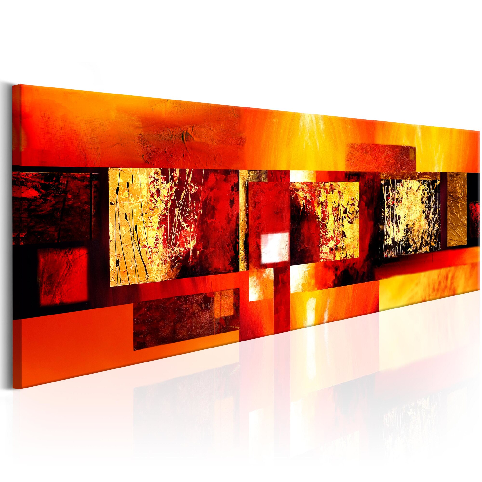 Tablou canvas - Golden Spell - 150x50 cm