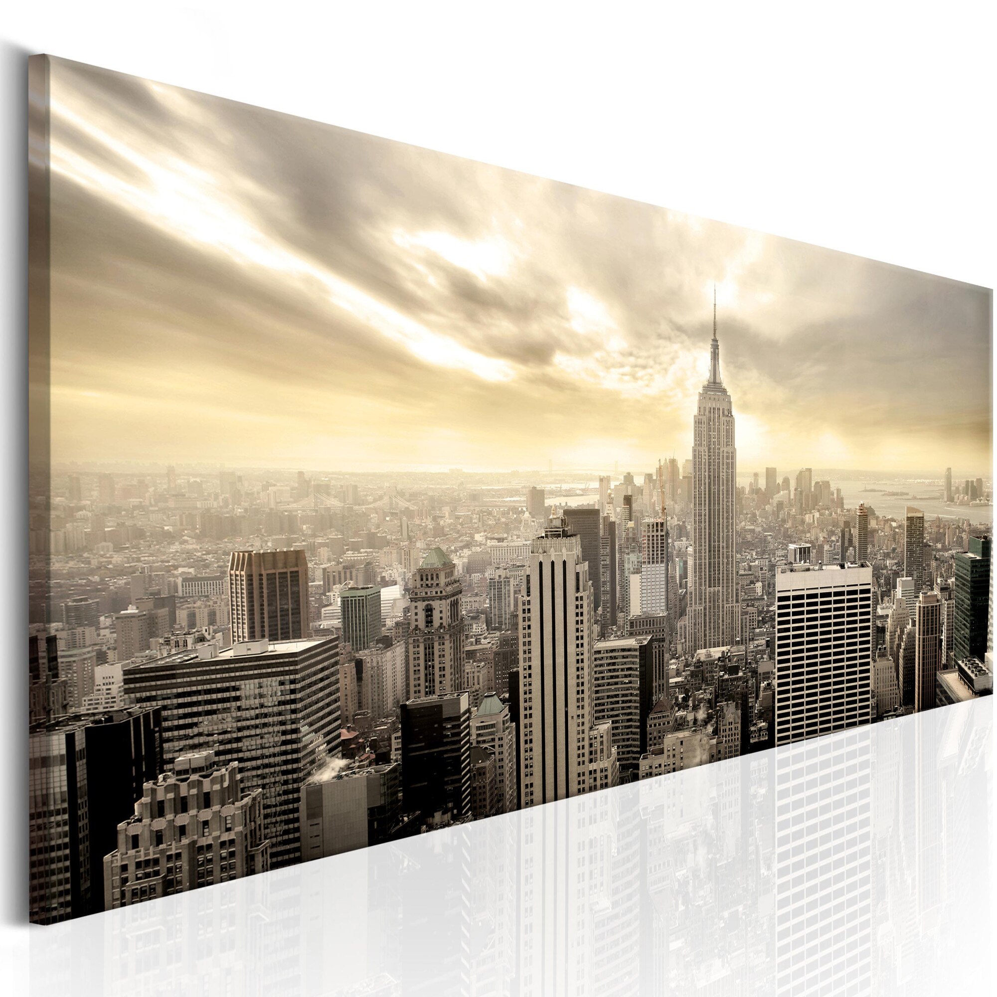 Tablou canvas - Orasul In soare - 150x50 cm