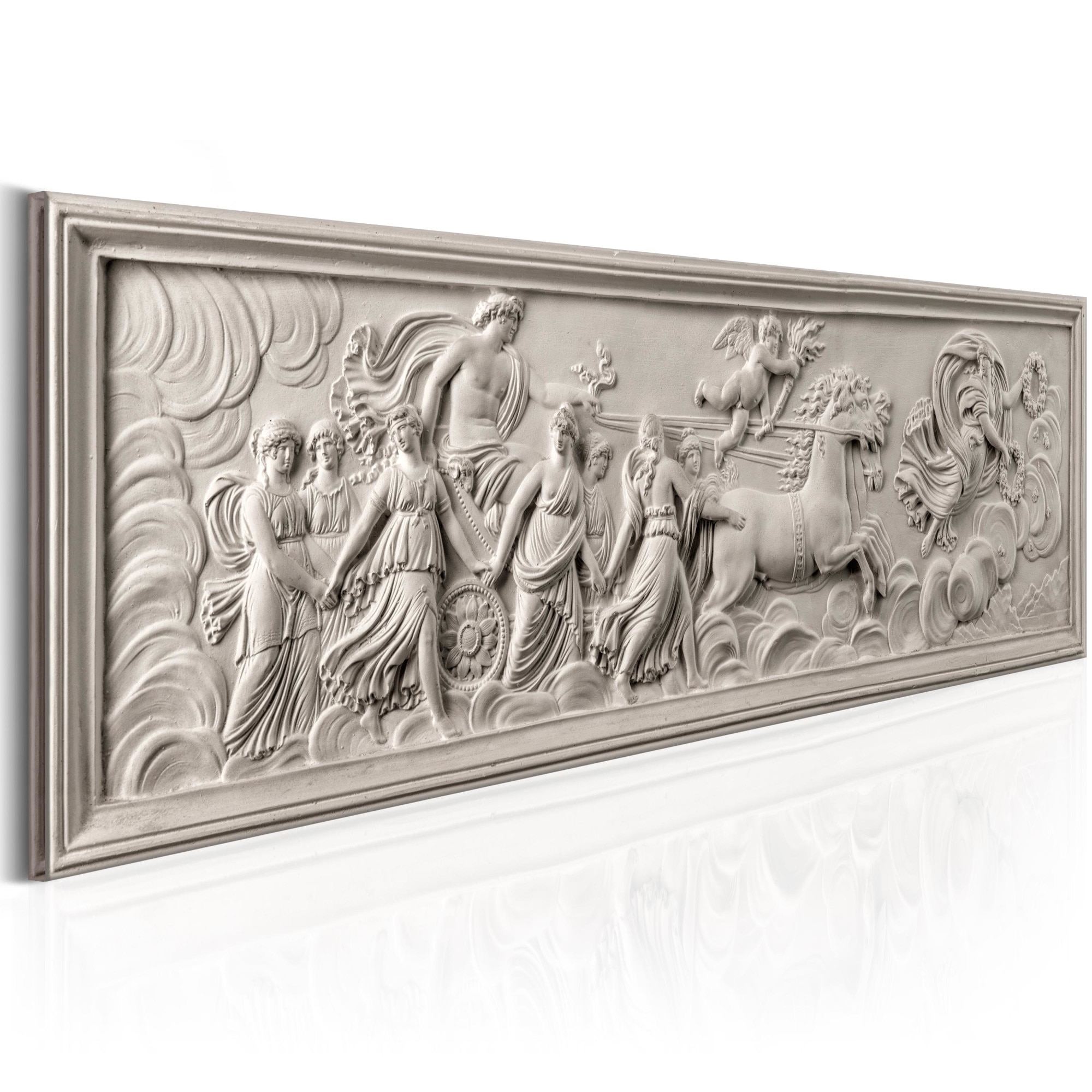 Tablou canvas - Relief: Apollo si Musa - 150x50 cm