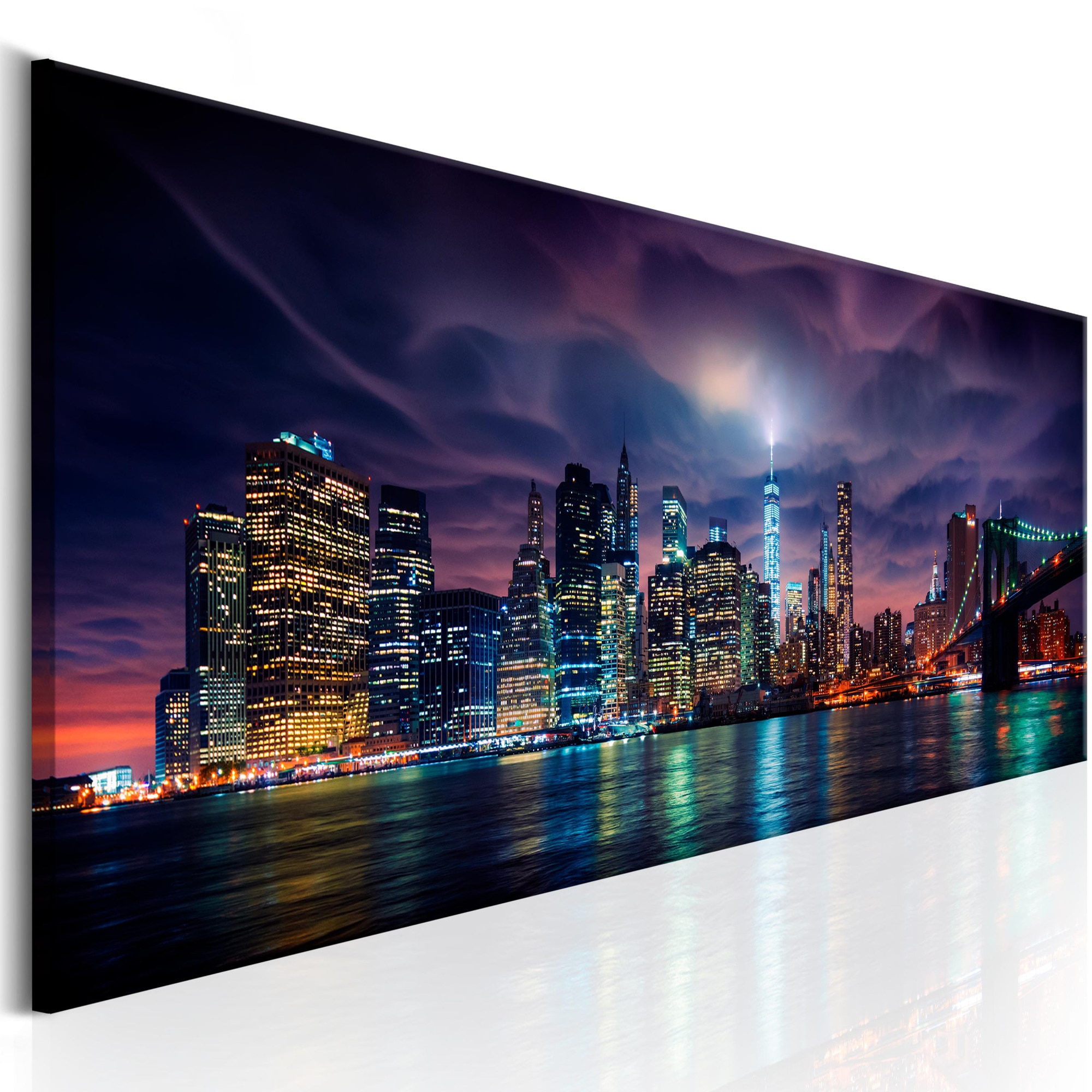 Tablou canvas - New York: Dark City - 150x50 cm