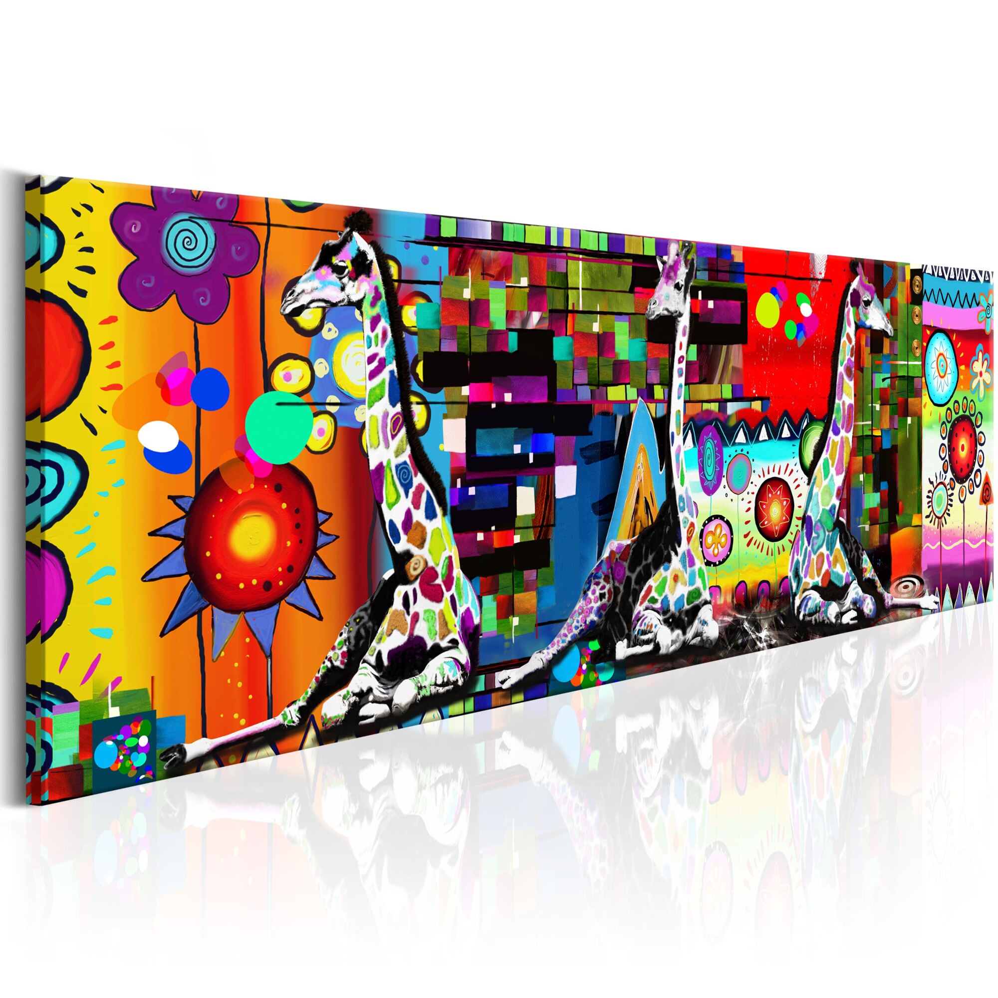 Tablou canvas - Savannah colorat - 150x50 cm