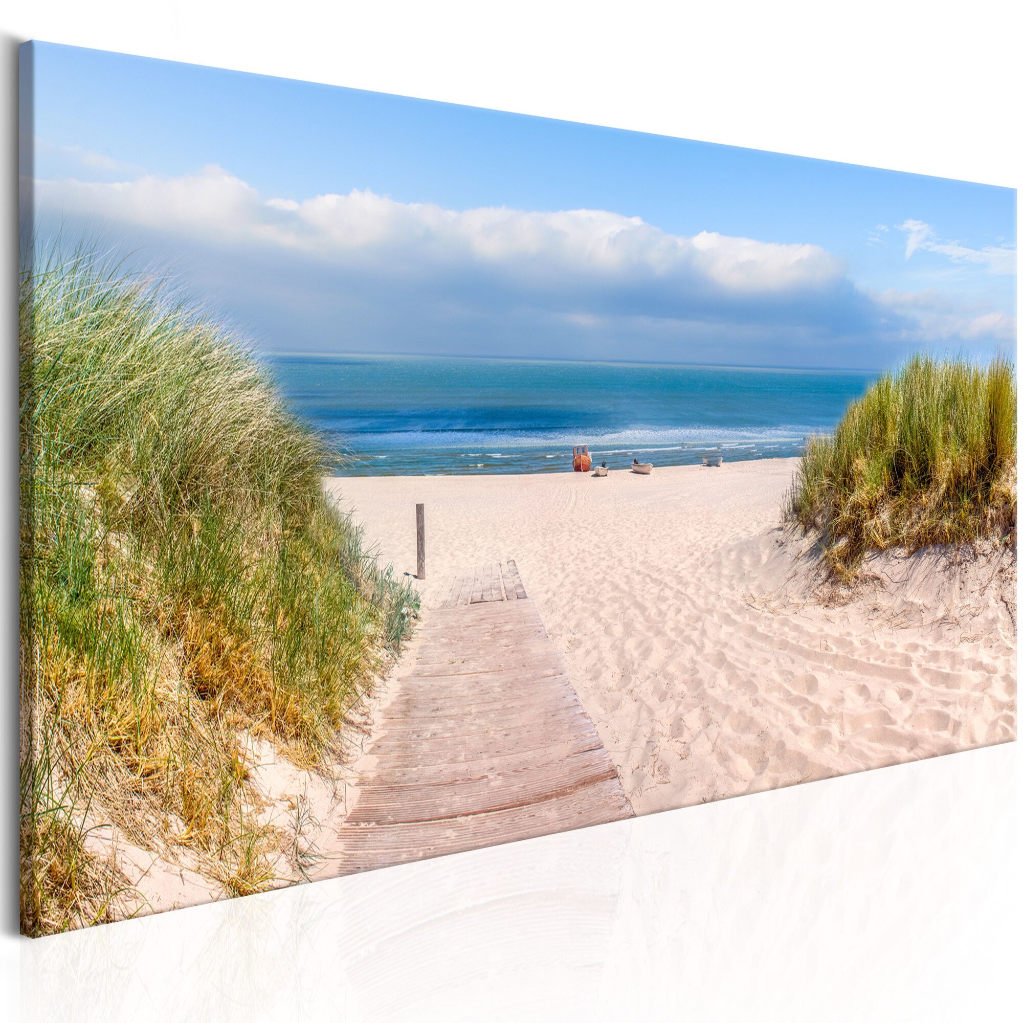 Tablou canvas - Luna de pe litoral - 150x50 cm