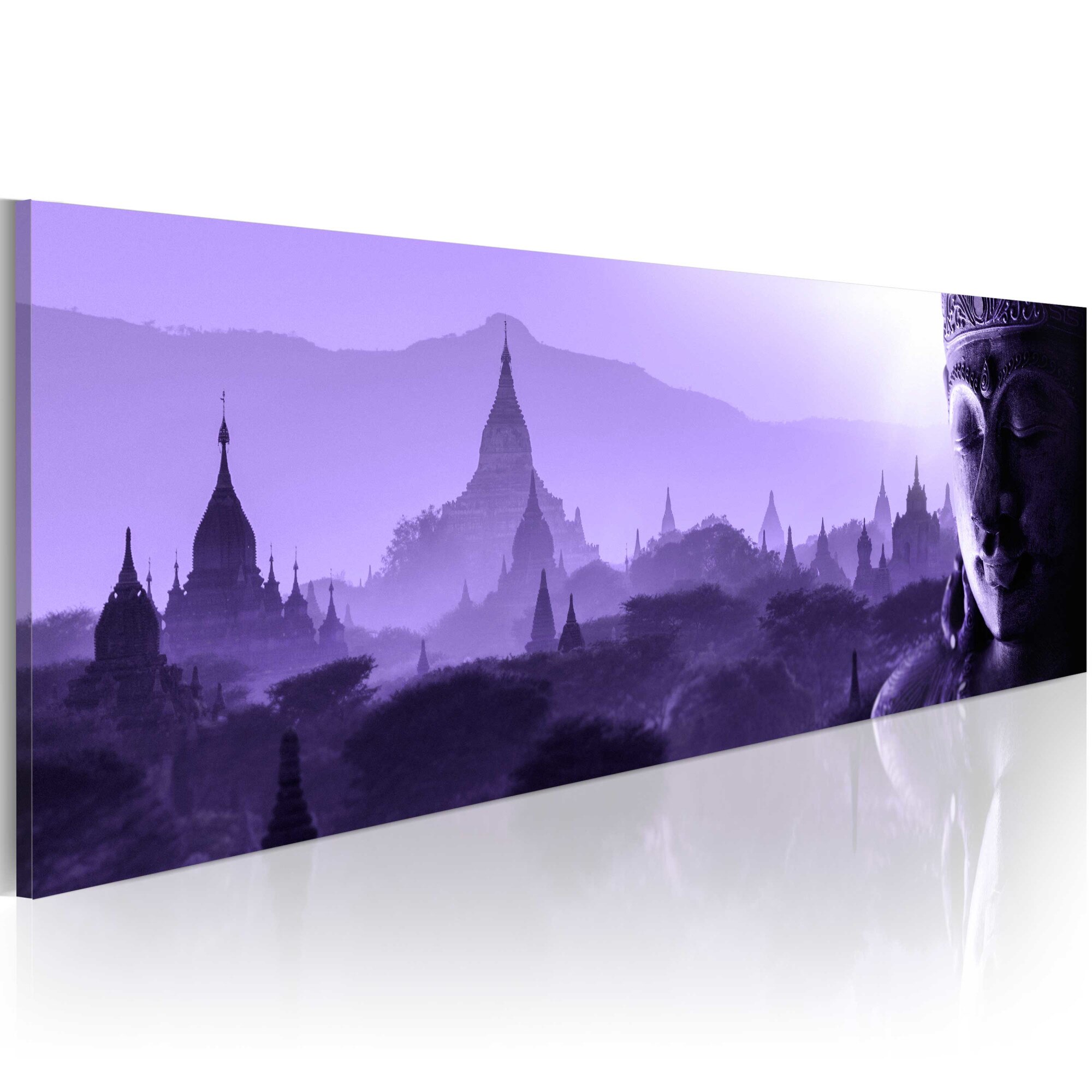 Tablou canvas - Purple Zen - 150x50 cm