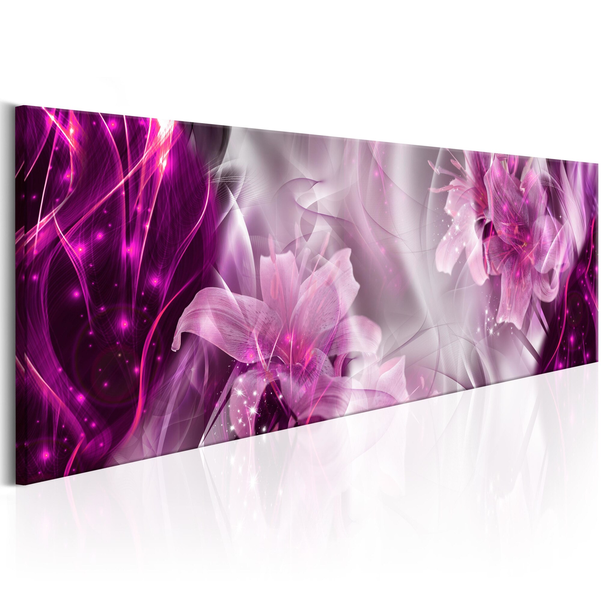 Tablou canvas - Purple Flame - 150x50 cm