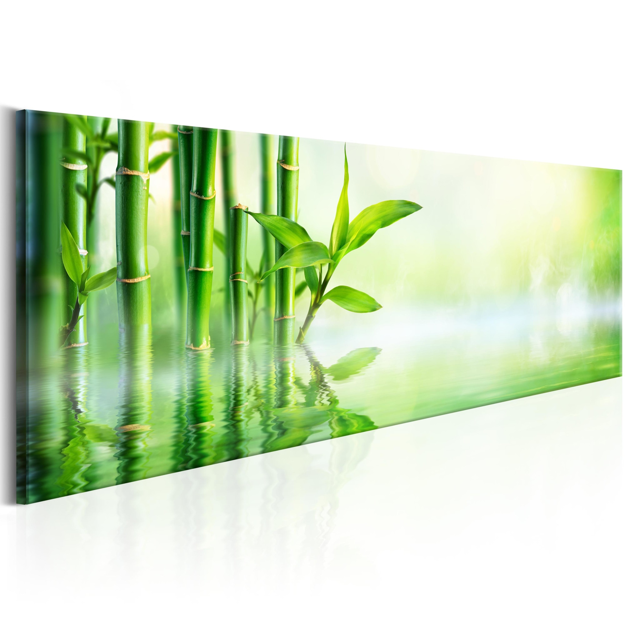 Tablou canvas - Green Bamboo - 150x50 cm
