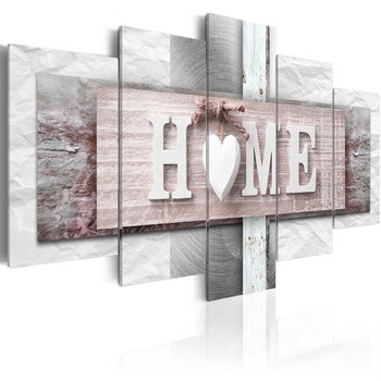 Tablou canvas 5 piese - Acasa: Eclectism - 200x100 cm Tablou canvas 5 piese - Acasa: Eclectism - 200x100 cm