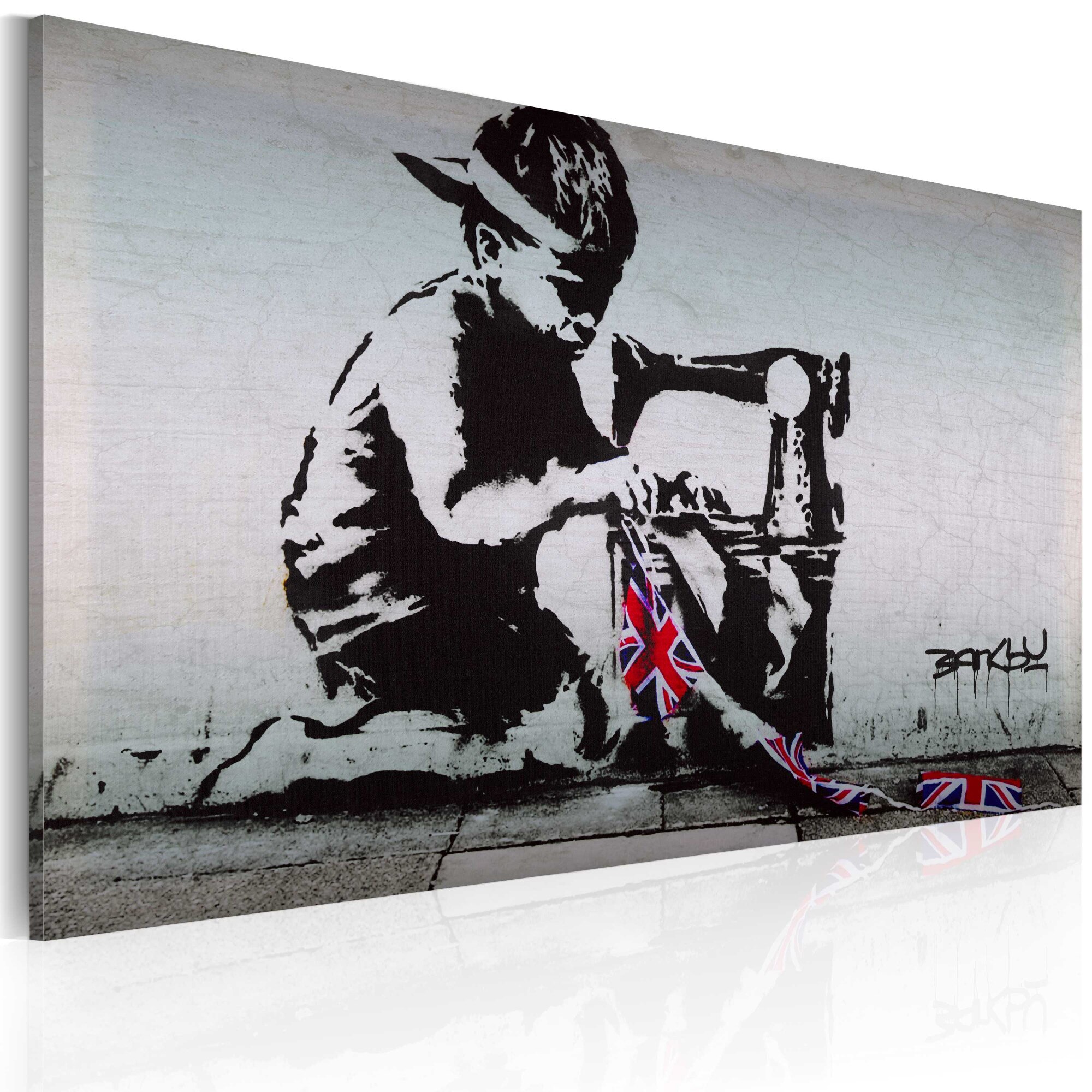 Tablou canvas - Uniunea Jack Kid (Banksy) - 60x40 cm