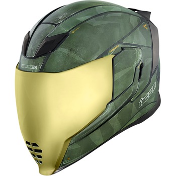 Casca ICON Airflite™ Battlescar 2™ verde 3XL Casca ICON Airflite™ Battlescar 2™ verde 3XL