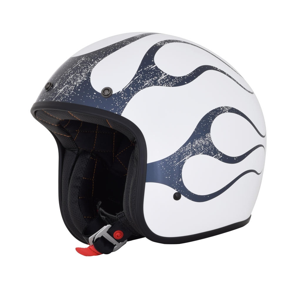 Casca Semiintegrala AFX FX-76 Flame culoare alb/gri marime M
