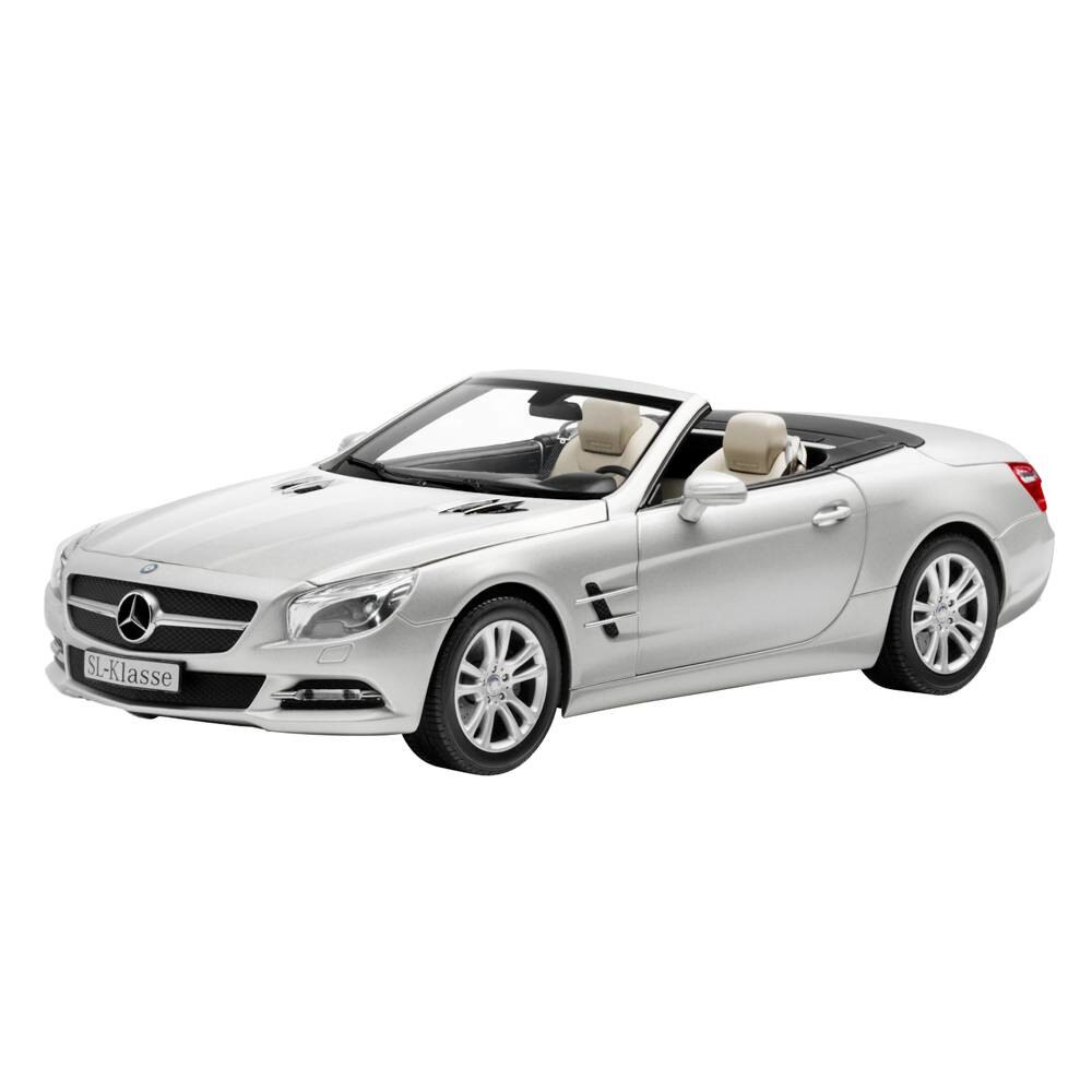 Macheta Auto Mercedes SL Roadster (R231), 1:18,Argintiu