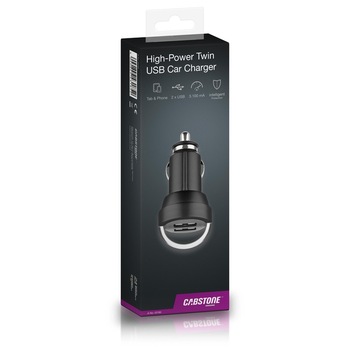 Incarcator auto 2xUSB 3,1 A CABSTONE 43185 Incarcator auto 2xUSB 3,1 A CABSTONE 43185