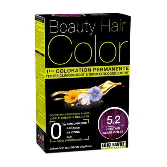 Vopsea de par Beauty Hair Color, 5.2 Saten Violet Deschis, 160 ml