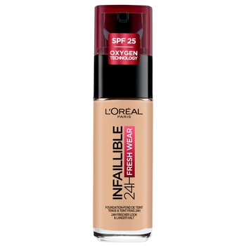 Fond de ten rezistent la transfer L'Oreal Paris Infaillible 24H Fresh Wear 120 Vanilla, 30 ml Fond de ten rezistent la transfer L'Oreal Paris Infaillible 24H Fresh Wear 120 Vanilla, 30 ml