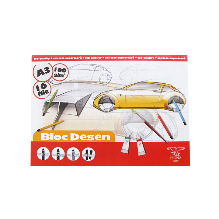 Bloc desen Pigna A3 16 file 160 g/mp