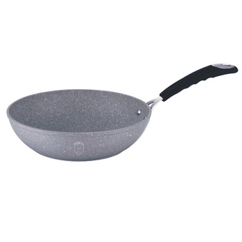 Tigaie wok aluminiu forjat cu 3 straturi marmura Berlinger Haus, 28 cm Tigaie wok aluminiu forjat cu 3 straturi marmura Berlinger Haus, 28 cm