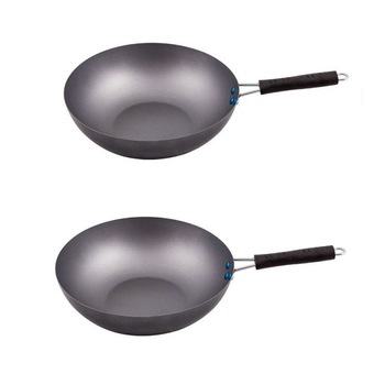 Set 2 Tigaie Wok din metal non stick ,Diametru 32cm Set 2 Tigaie Wok din metal non stick ,Diametru 32cm