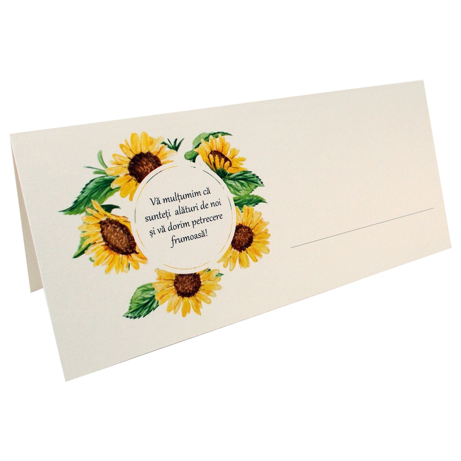 Plic bani nunta / botez floarea-soarelui