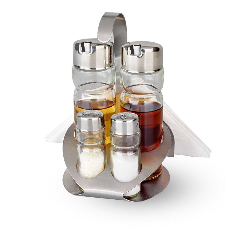 Set condimente oliviera 5 piese + Set cutite 3 piese