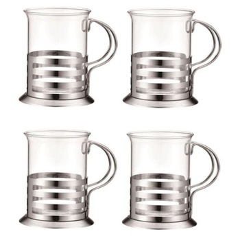 Set 4 cani din sticla, 200 ml x 4 ,Grunberg Set 4 cani din sticla, 200 ml x 4 ,Grunberg
