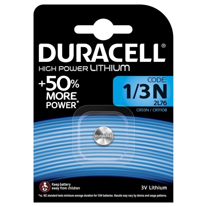 Baterie litiu Duracell Lithium CR1/3N DL1/3N 3V
