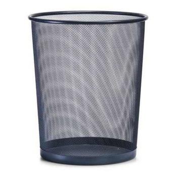 Cos pentru birou,din plasa metalica neagra Cos pentru birou,din plasa metalica neagra