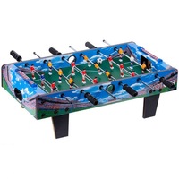 Masa de Fotbal (foosball), EcoToys, din lemn, 70 x 36 cm, Blue