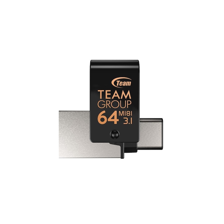 USB ΠΏΠ°ΠΌΠ΅Ρ Team Group M181, Π§Π΅ΡΠ΅Π½, 64GB, USB 3.1