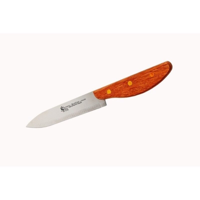 Cutit inox pentru bucatarie cu maner de lemn Icos 377-13 13cm