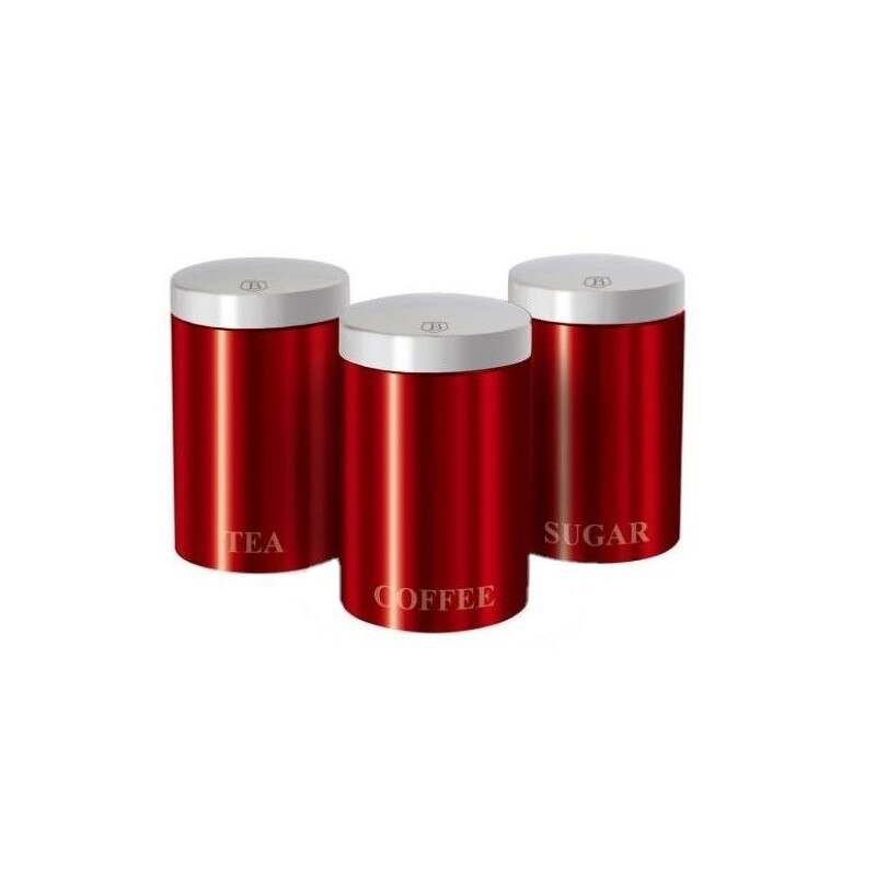 Set 3 cutii inox cu capac depozitare alimente, Berlinger Haus