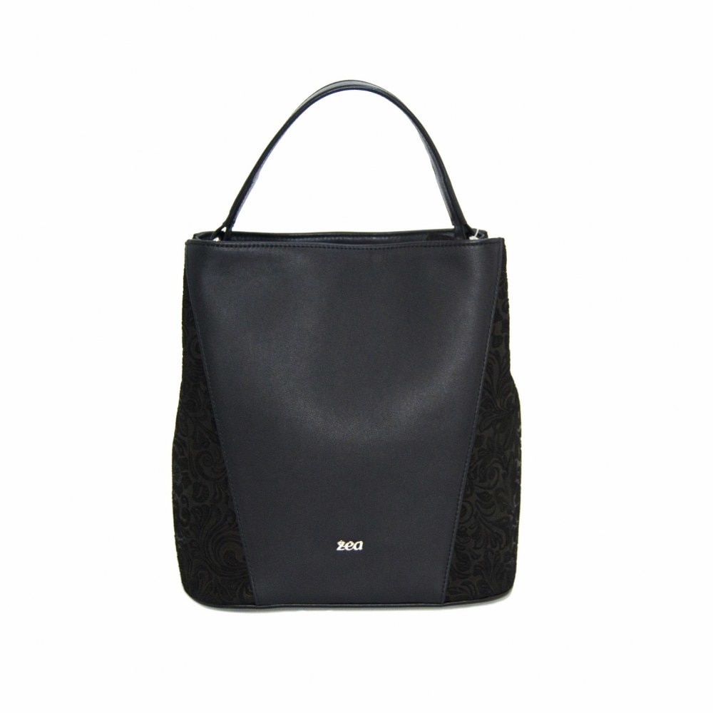 Geanta dama,Zea,piele naturala,neagra