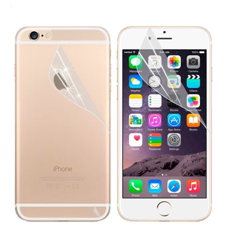 Folie CALANS de protectie fata + spate, pentru iPhone 6, transparent