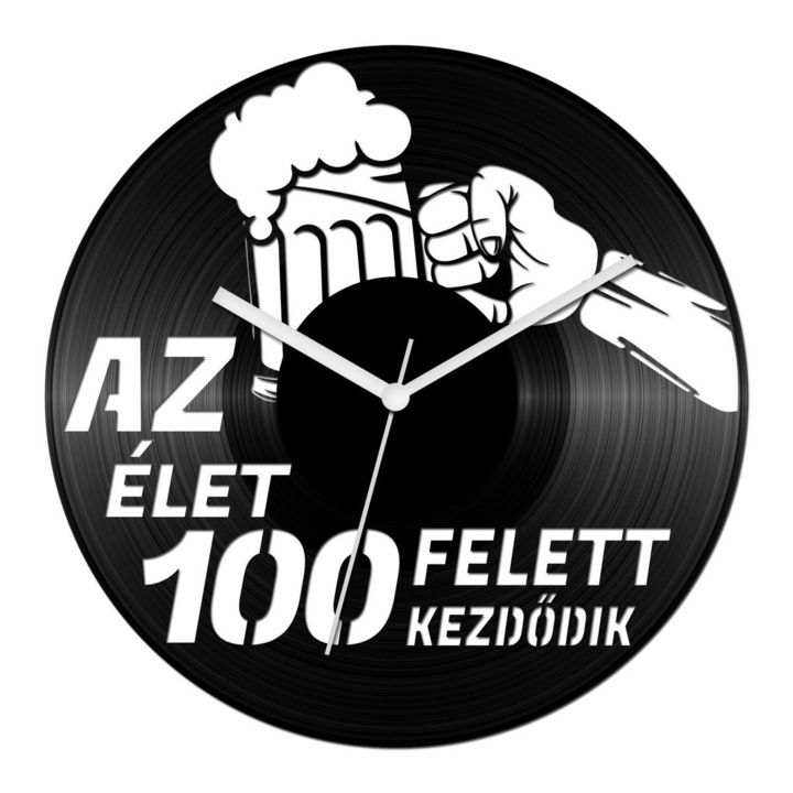 Férfi szülinapi bakelit óra - 100 felett