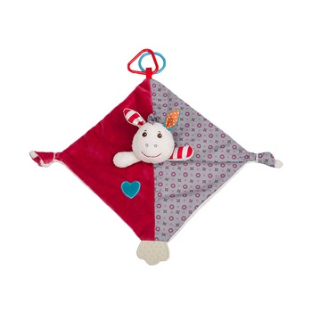 Jucarie din plus pentru bebelusi Magarusul Frankie BabyOno 1623, Multicolor Jucarie din plus pentru bebelusi Magarusul Frankie BabyOno 1623, Multicolor